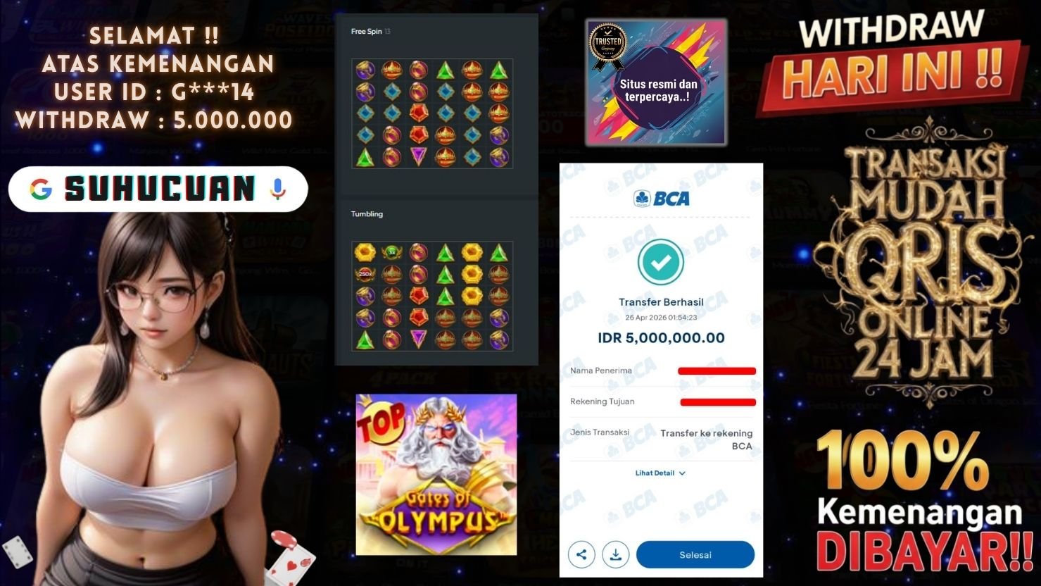 SUHUCUAN JACKPOT SLOT GATES OF OLYMPUS